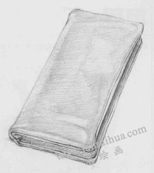 钱包素描画法步骤03