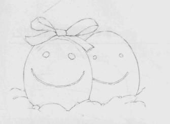 鸡蛋素描画法步骤02