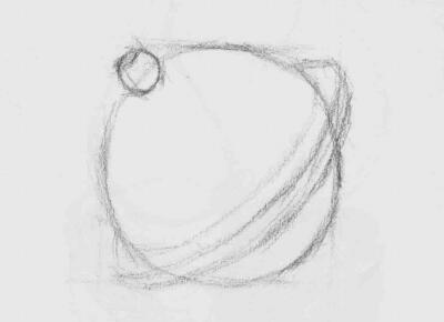 铃铛素描画法步骤03