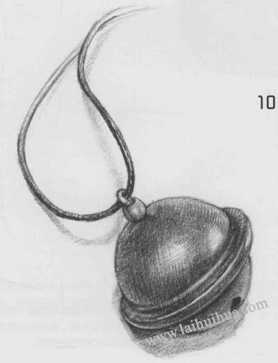 铃铛素描画法步骤10