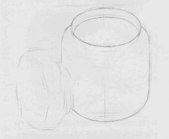 茶叶罐素描画法步骤02