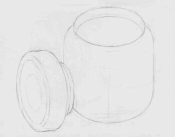 茶叶罐素描画法步骤03