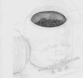 茶叶罐素描画法步骤08