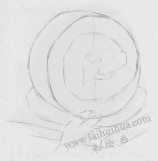蛋糕素描画法步骤02