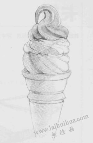冰激凌素描画法步骤05