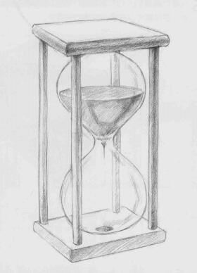 时间沙漏素描画法步骤05