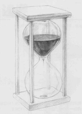 时间沙漏素描画法步骤06