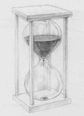 时间沙漏素描画法步骤07