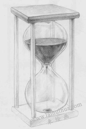 时间沙漏素描画法步骤08