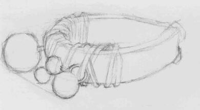 手环素描画法步骤04