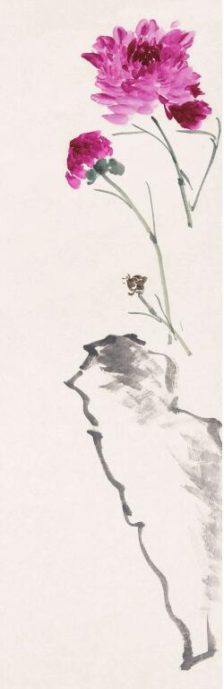 花卉画整幅牡丹作品画法步骤一