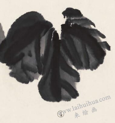 葫芦叶子画法步骤04