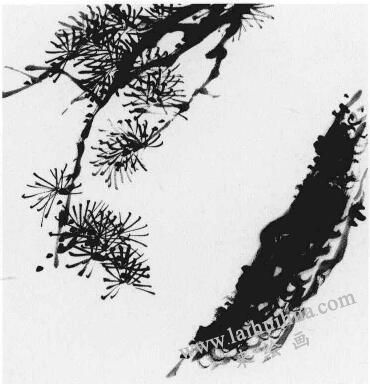 松树画法步骤02