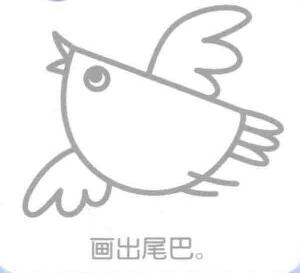 麻雀的简笔画