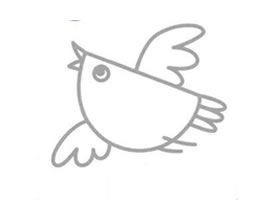 麻雀简笔画