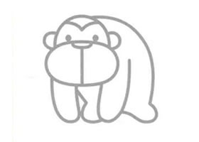 猩猩简笔画