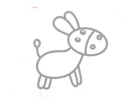 毛驴简笔画
