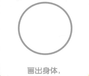黄鹂的简笔画画法步骤01：身体
