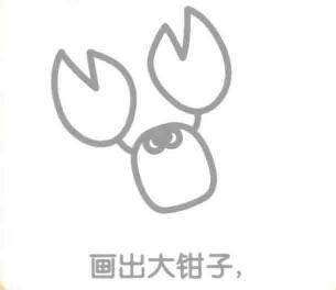 简笔画画法，蝎子的大钳子