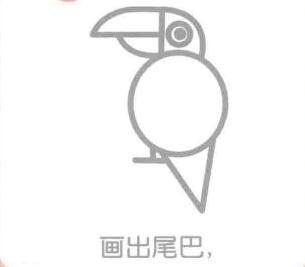 老鹰的尾巴，简笔画