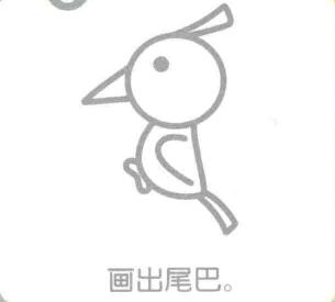 啄木鸟的简笔画
