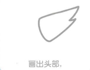 虾的头部，简笔画