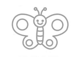 蝴蝶简笔画（一）