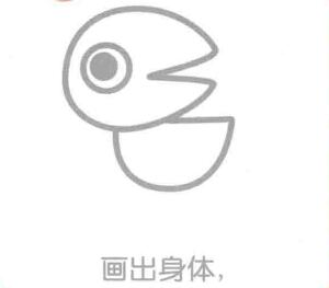 乌鸦的身体，简笔画