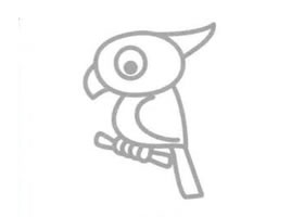鹦鹉简笔画