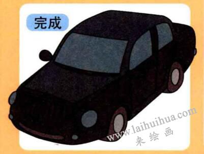 小轿车儿童画