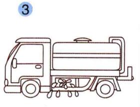 洒水车的画法步骤03