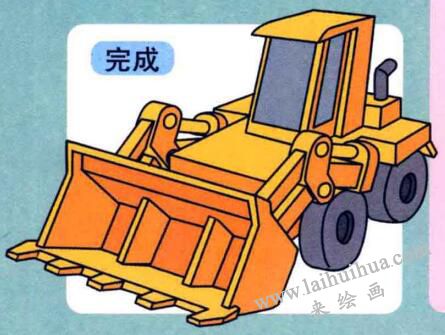 推土机儿童画
