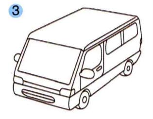 面包车的画法步骤03
