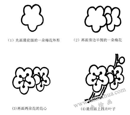 梅花的画法