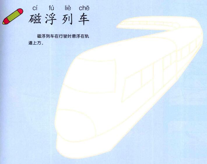 磁浮列车的画法