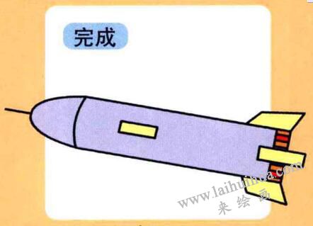 火箭儿童画