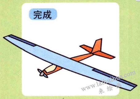 滑翔机儿童画