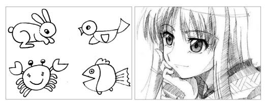 简笔画和动漫画