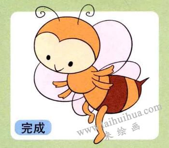 蜜蜂的画法步骤04