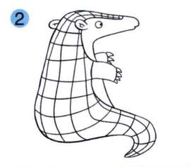 穿山甲的画法步骤02