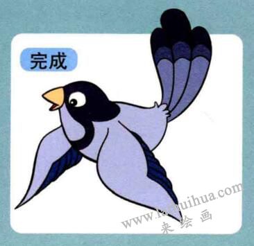 喜鹊儿童画