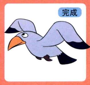 海鸥儿童画