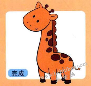 长颈鹿儿童画