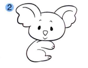 树袋熊的画法步骤02
