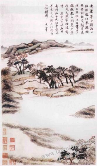 传统山水画章法形式