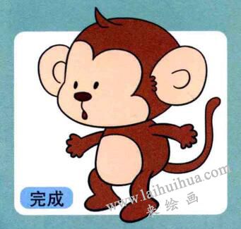 猴子儿童画