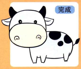 牛的儿童画画法