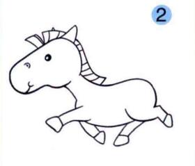 马的画法步骤02