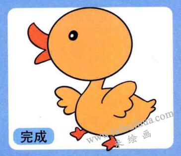 鸭子儿童画