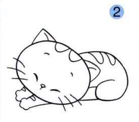 猫的画法步骤02
